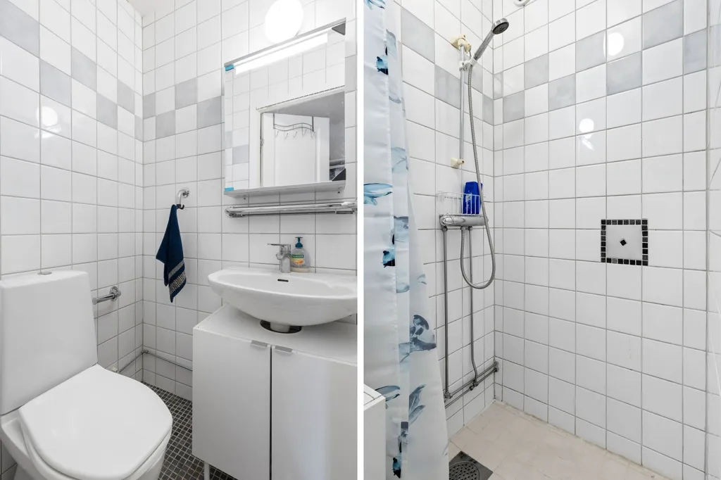 Salles de bain - 2-Bathroom Flat with Garden in Akalla