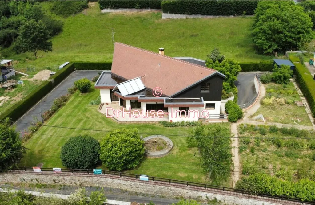 Vue aérienne - Maison d'Architecte avec Jardin Clos à May-sur-Orne