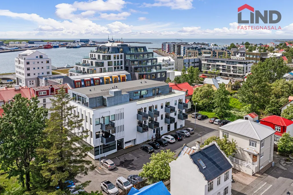 Vista aerea - Studio Apartment with Sea View in Hafnarfjörður