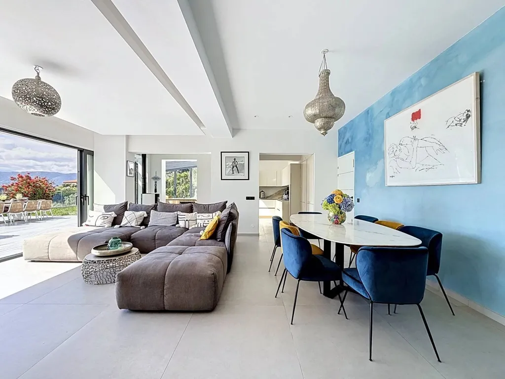 Séjour - Villa Moderne avec Vue Mer à St Pierre de Féric