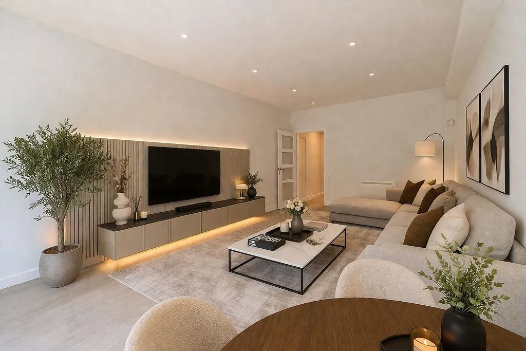 Living Room - Reform Apartment with Balcony in Barcelona
