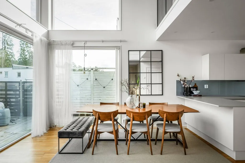 Sala da pranzo - Two-Storey Apartment with Panoramic Views in Glömsta