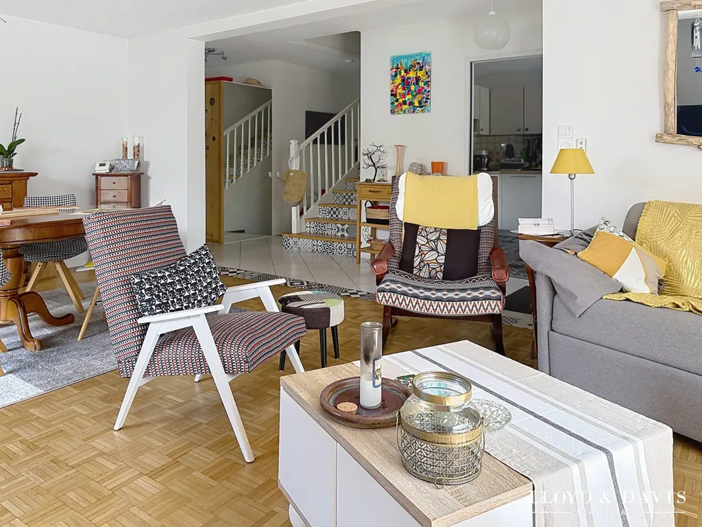 Living Room - Renovated House with Garden in Royan