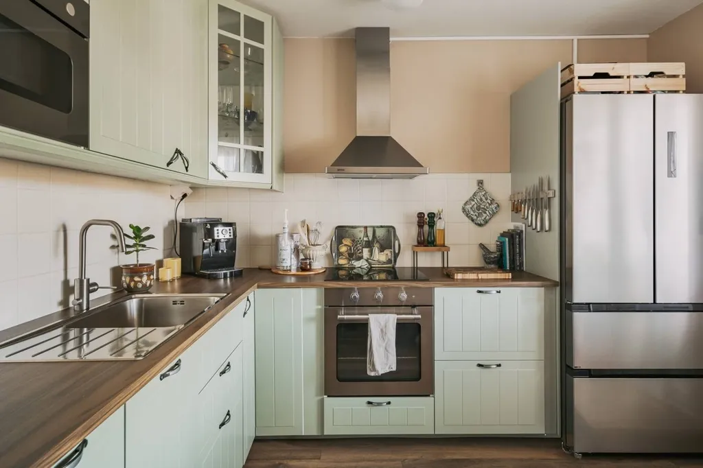 Kitchen - Spacious 1-Bedroom Flat with Balcony in Lidköping