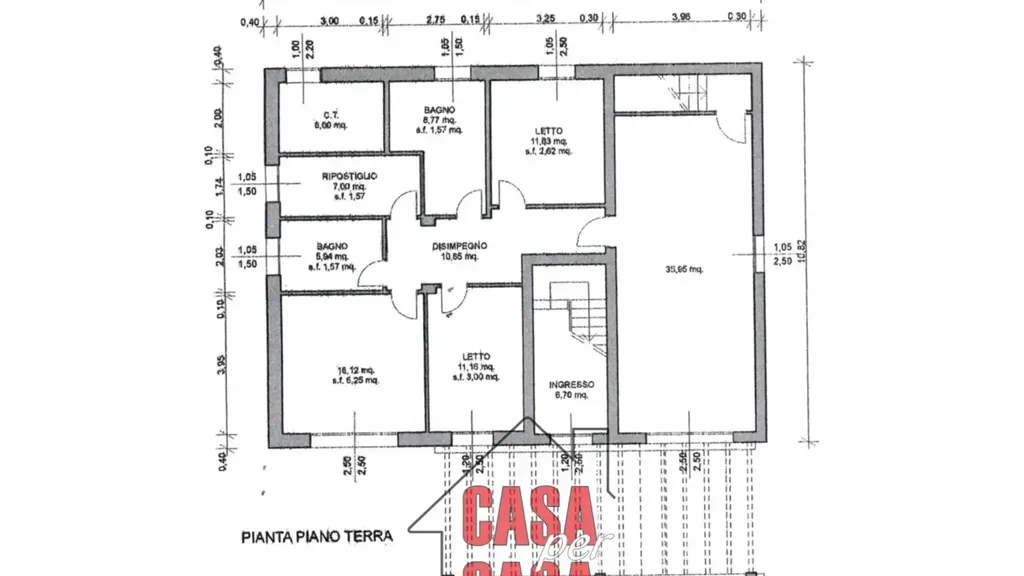 Floor Plan - Rustic House with Panoramic View in Baone