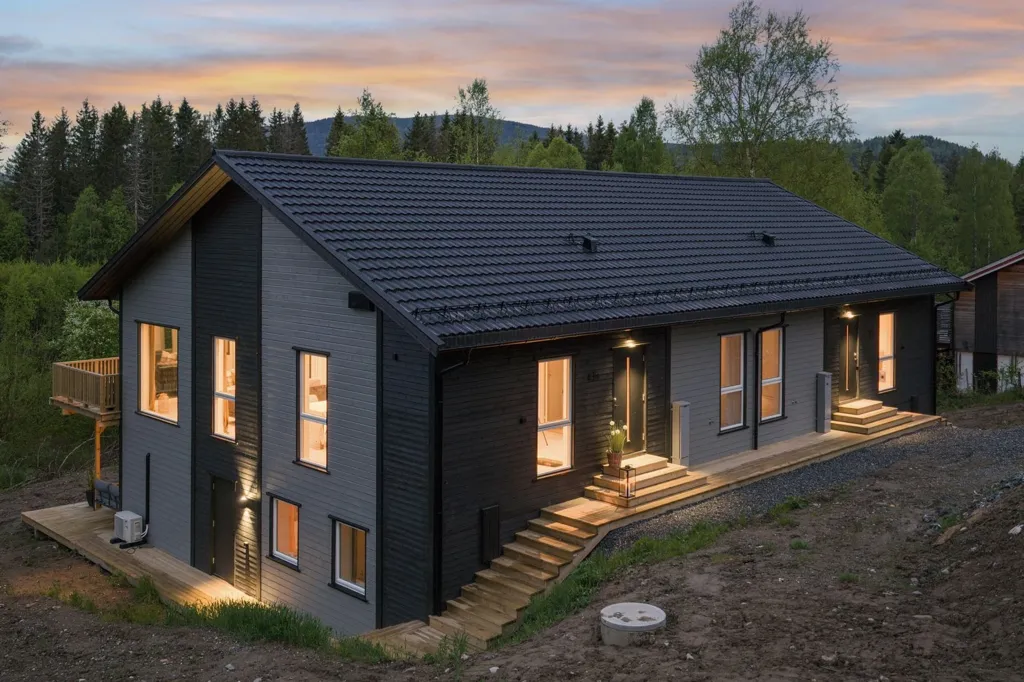 Exterior - Charming Cottage with Ski Access in Hurdal