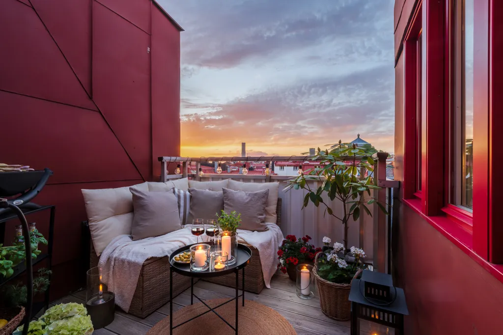Balcon - Charming Loft with City View in Stockholm