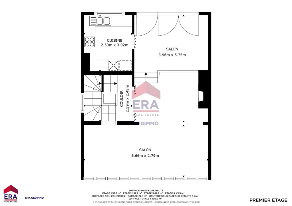 Floor Plan - Split-Level House with Garden in Quiet Neighbourhood