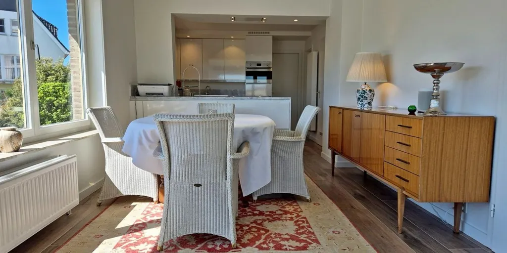 Salle à manger - Appartement avec Vue sur les Dunes à Westende