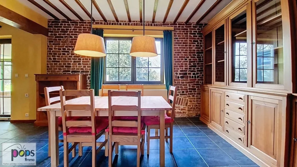 Dining Room - House with Workshop and Large Garden in Ramillies