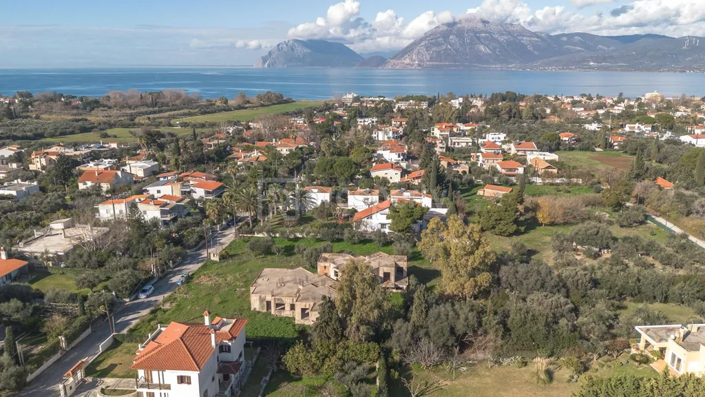 Vue aérienne - Unfinished Duplex with Private Yard in Rio, Achaia