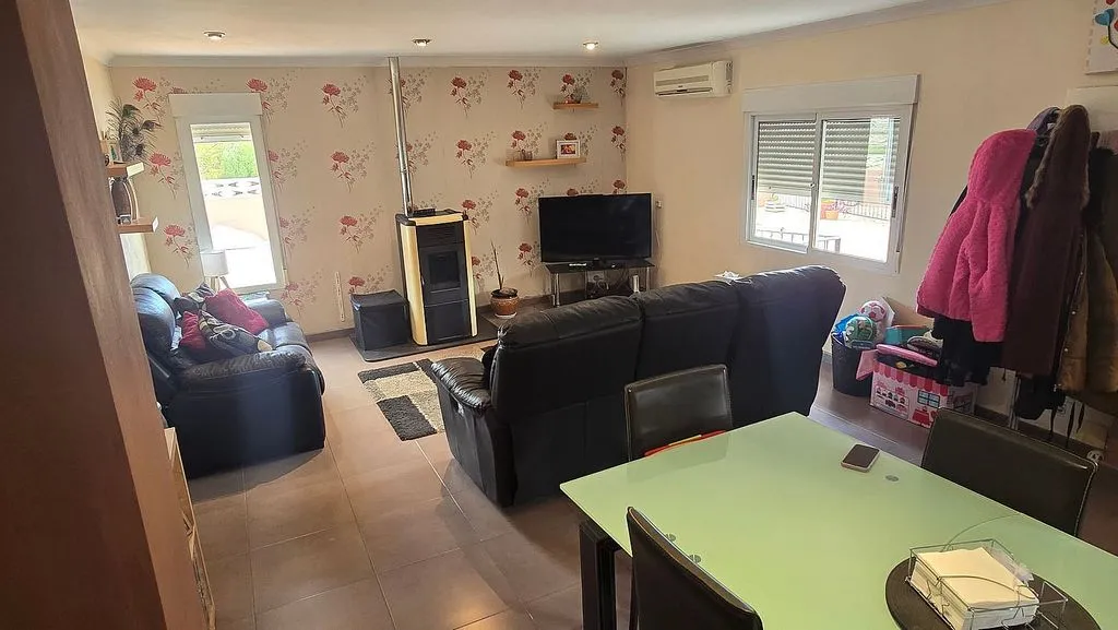 Séjour - Chalet with Pool and Terrace in Sax