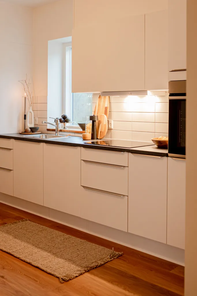 Köök - Apartment with Sea View in Solbjerg