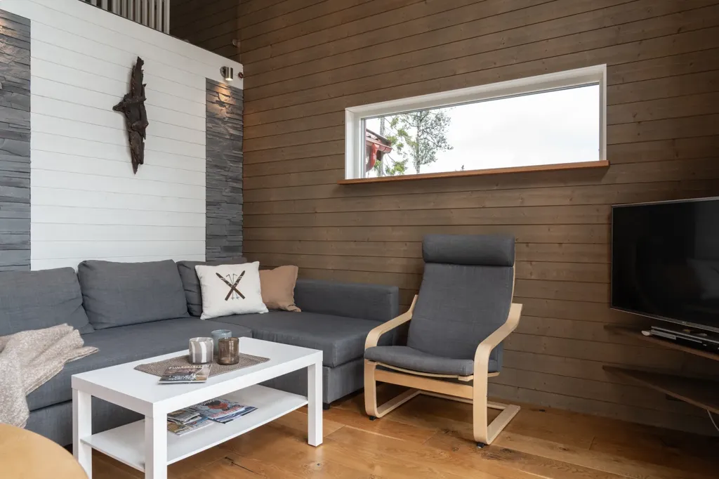 Séjour - Compact Cabin with Panoramic Views near Funäsdalen