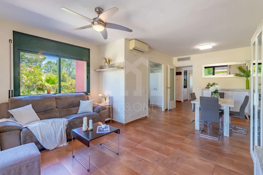 Séjour - Duplex with Pool View in El Casalot-Bonmort