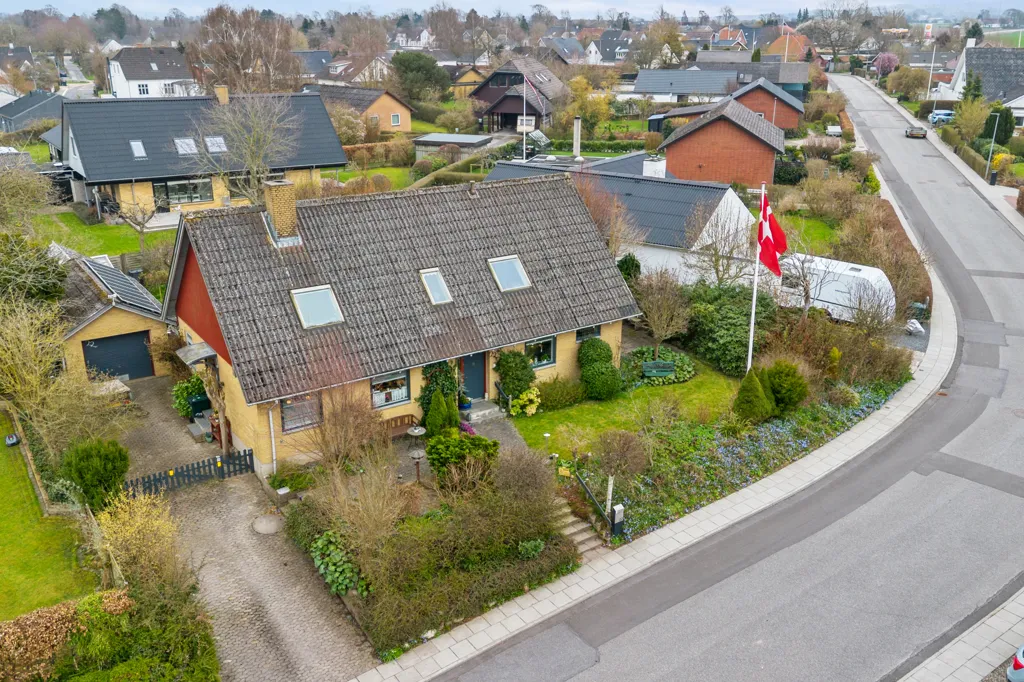 Vue aérienne - Spacious Villa in Bjert with Community Access