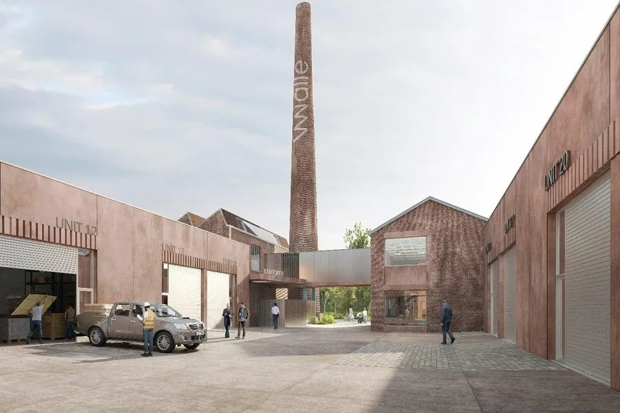 Extérieur - Bureau à Construire avec Parking à Kortrijk