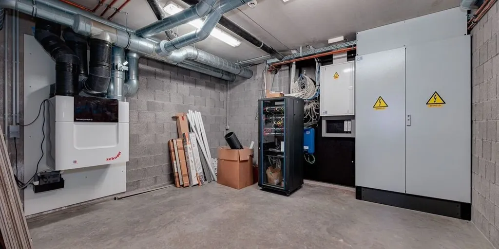 Utility Room - Mixed-Use Building with Showroom in Borsbeek