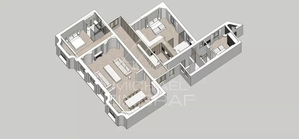 Plaan - Luxury Apartment with Eiffel Tower View in Paris