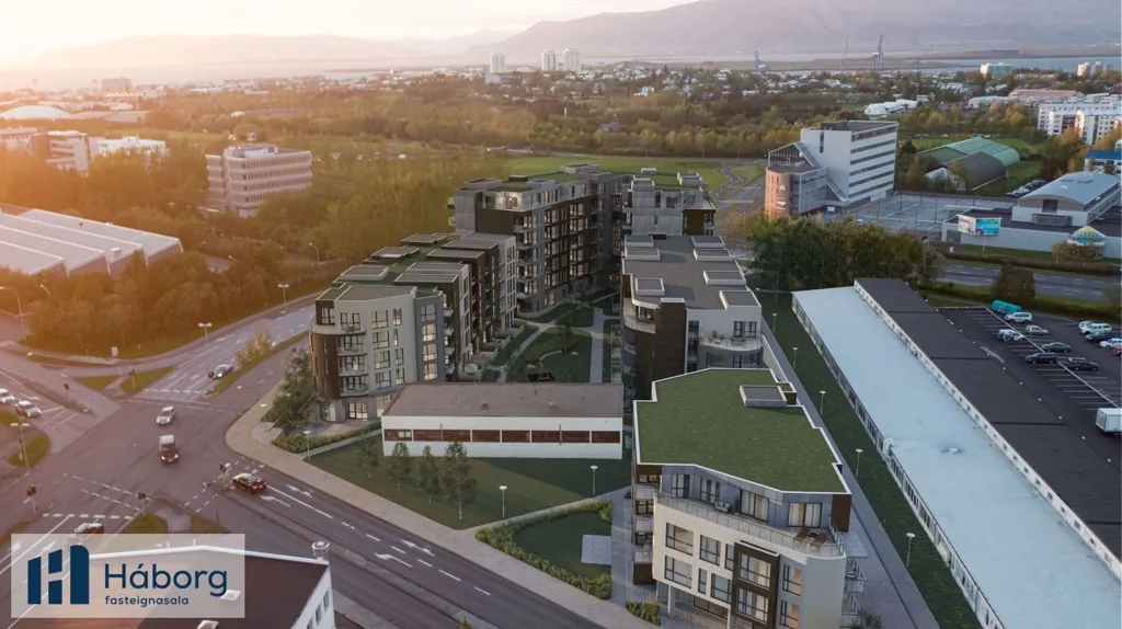 Aerial - 3-room apartment in Reykjavík