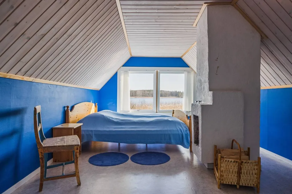 Bedrooms - Cottage with Private Beachfront near Gävle