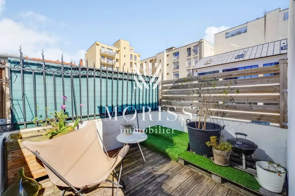 Terrasse - Appartement Maison avec Terrasse à Montreuil