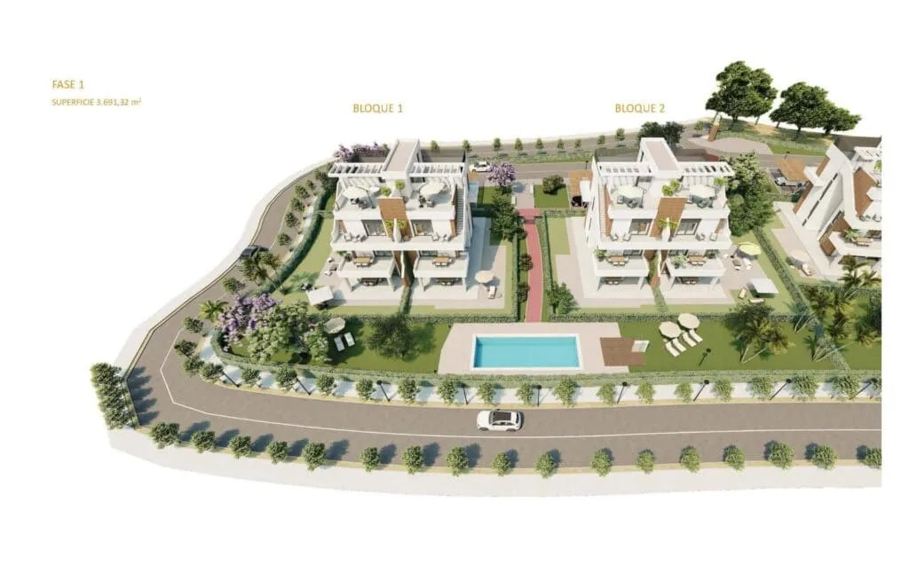 New-Build Apartment with Pool in Hacienda del Alamo