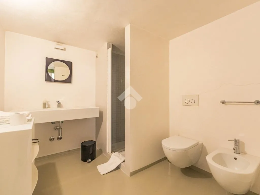 Salles de bain - Charm Loft with Streetfront Windows in Milan