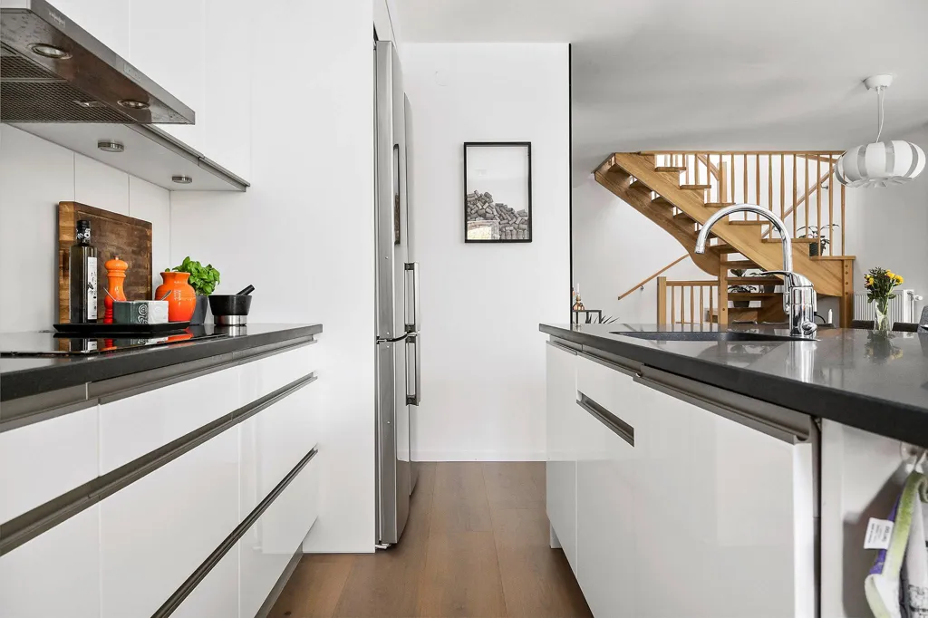 Köök - Open-Plan Apartment with Park Access in Lund