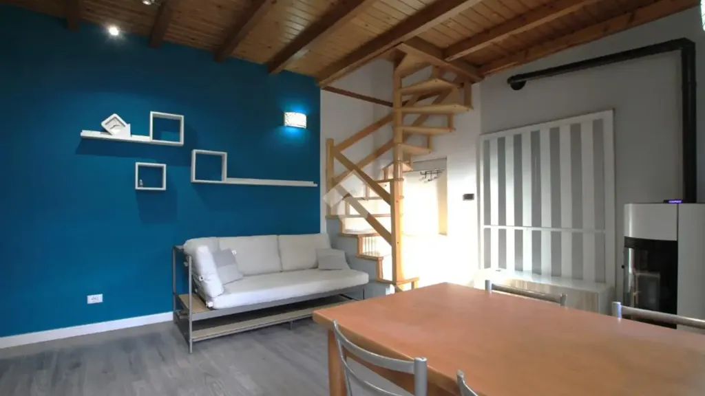 Séjour - Independent House with Balcony in Bulciago