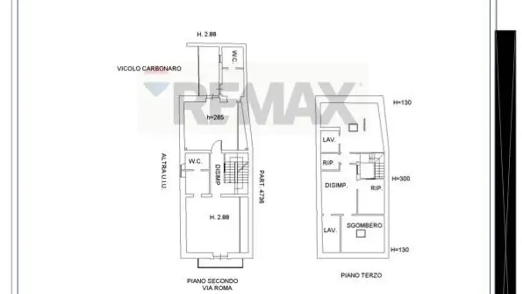 Plan - Fully Rented Building in Ragusa Centre