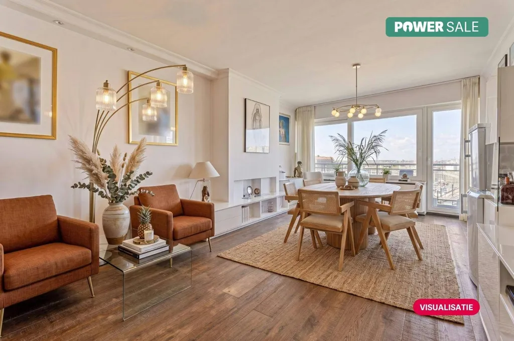 Dining Room - Apartment with Panoramic Views in Blankenberge