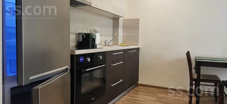 Cuisine - Studio Apartment with Balcony in Riga Centre