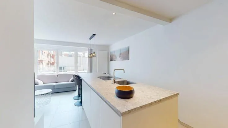 Köök - Renovated 1-Bed Flat with Sea View in Heist