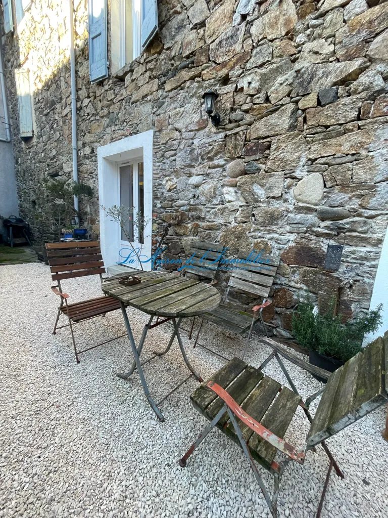 Jardin - Maison Cévénole avec Cour à L'Estréchure