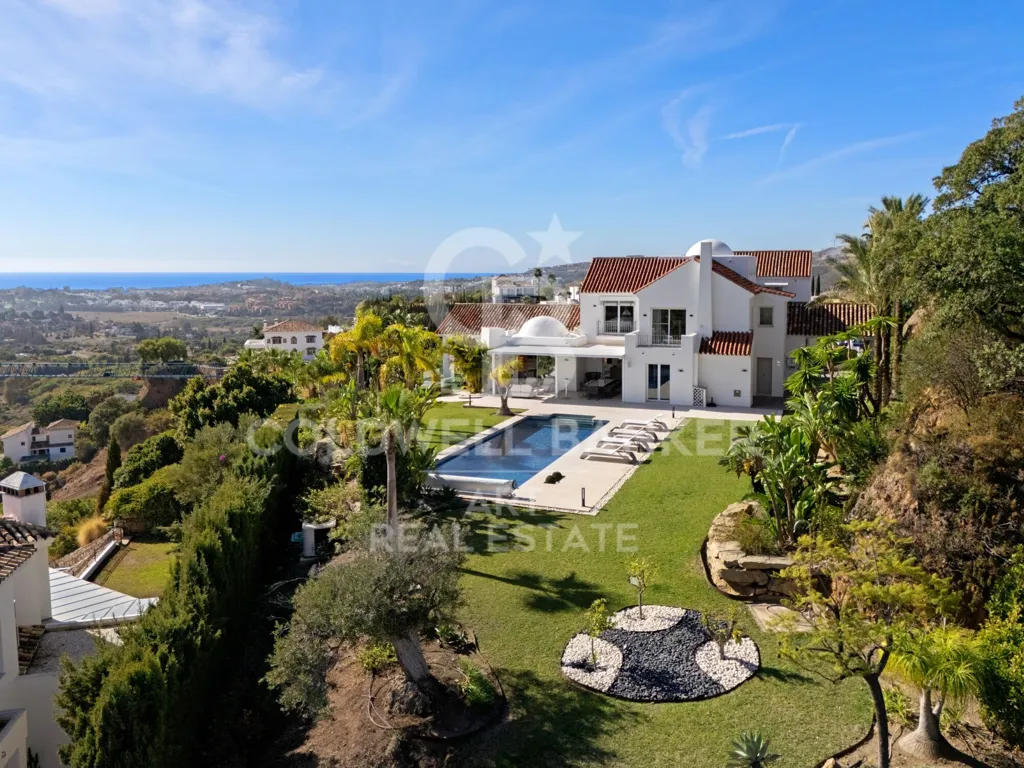 Õhuvaade - Contemporary Mediterranean Villa with Panoramic Views in Benahavís