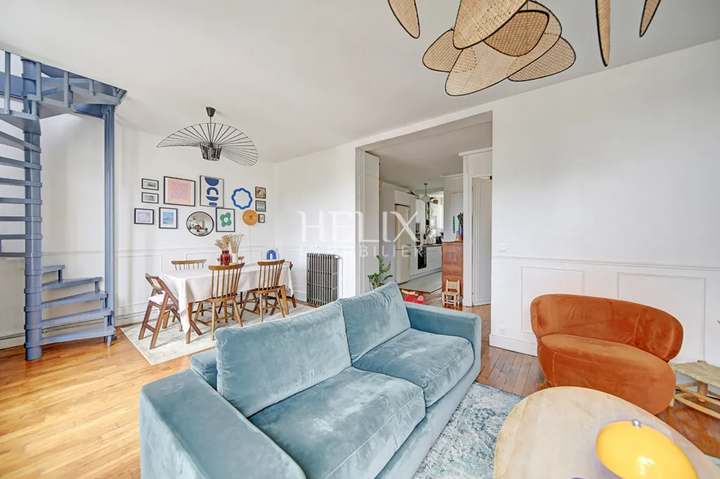 Séjour - Appartement de Charme avec Jardin à Le Pecq