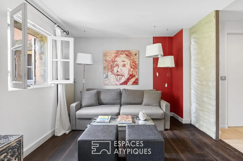 Living Room - 18th-Century Mas with Pool in Paradou