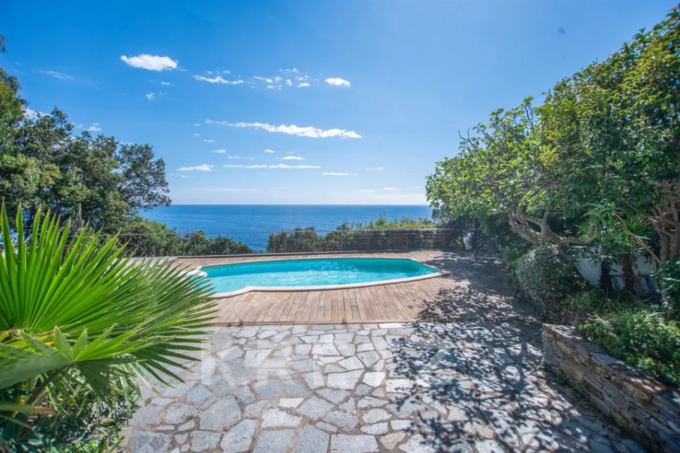 Piscine - Villa Pieds dans l'eau avec Crique Privée à Erbalunga