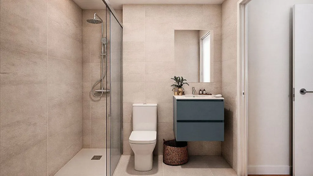 Salles de bain - New Flat with Pool in Los Berrocales, Madrid