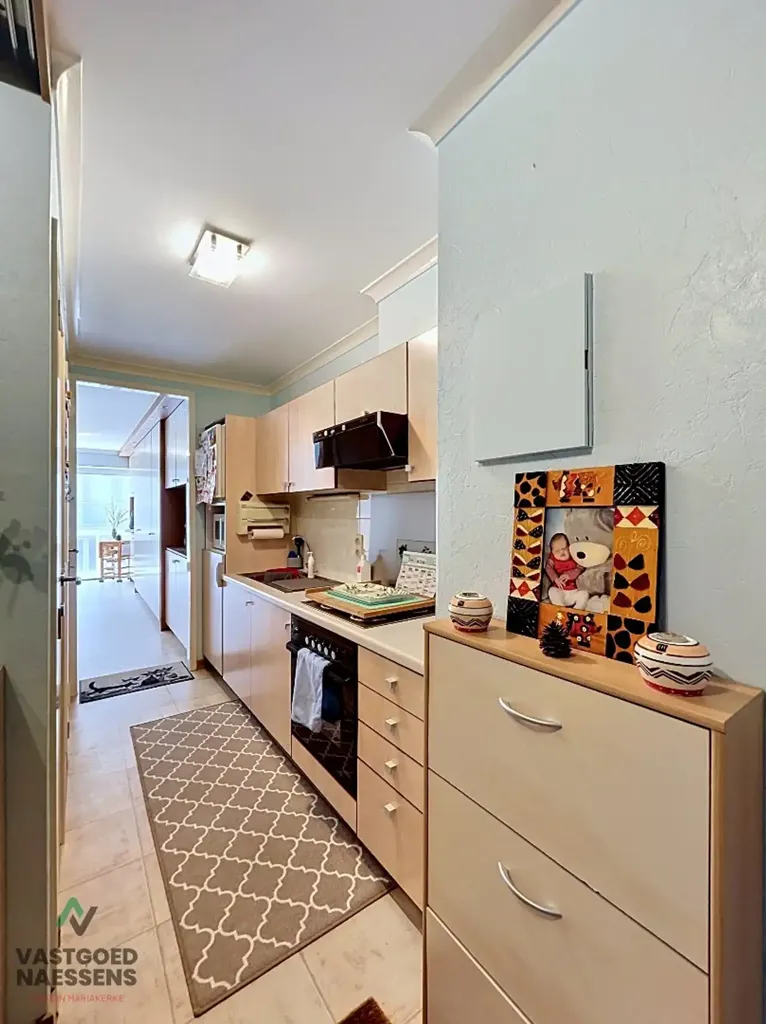 Kitchen - Studio with Terrace in Oostende