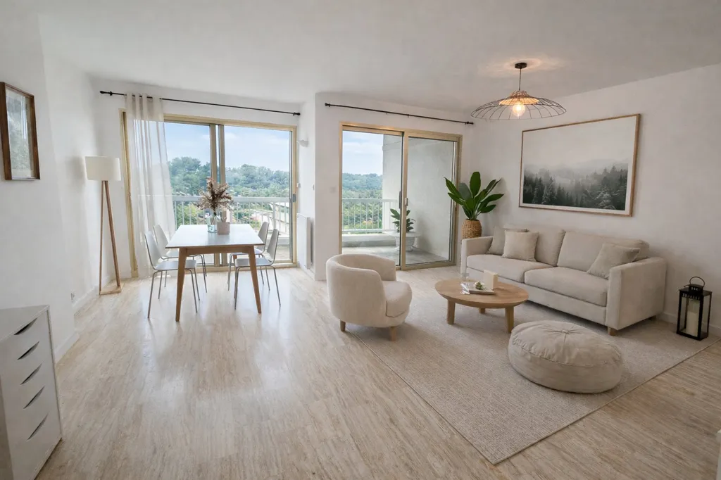 Séjour - Appartement T2 avec Terrasse à Mazargues, Marseille