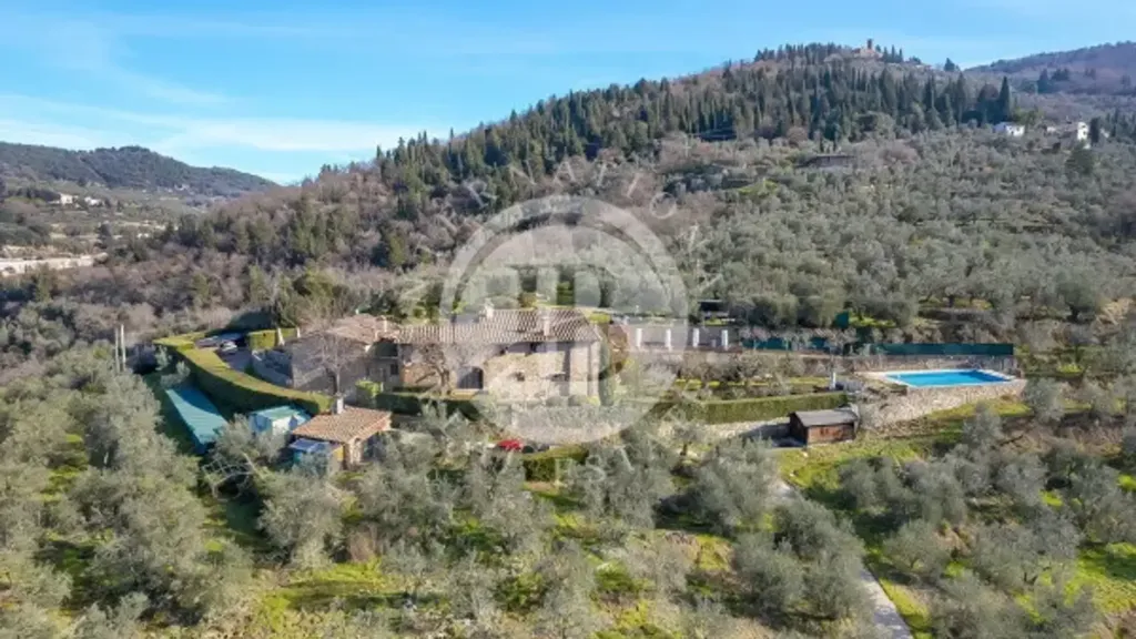 Vue aérienne - Historic Villa with Panoramic View in Bagno a Ripoli