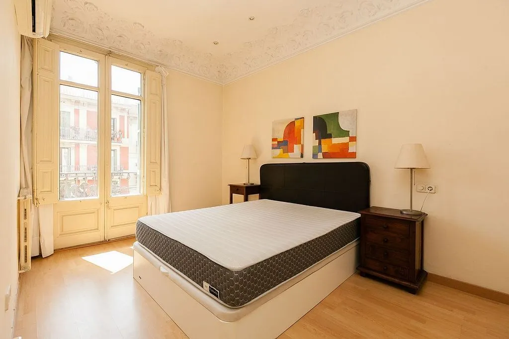 Chambres - Modernist Flat with Balcony in L'Antiga Esquerra