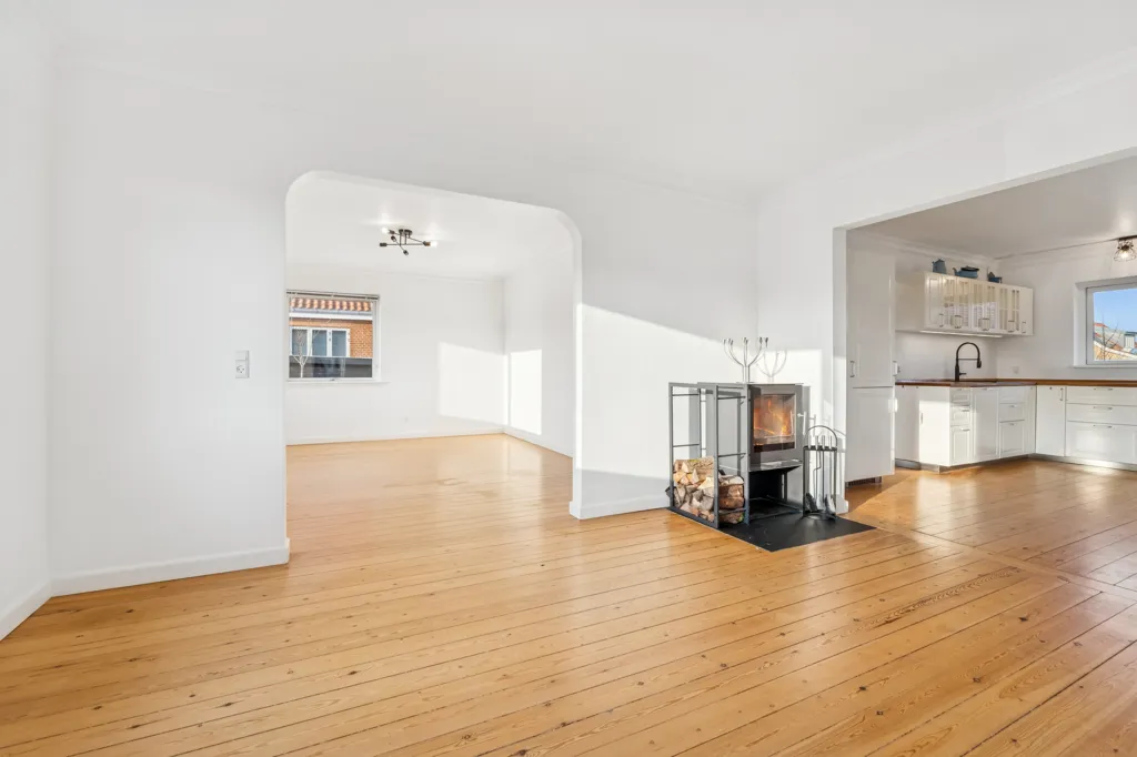Séjour - Classical Villa with Garden in Silkeborg Sydby