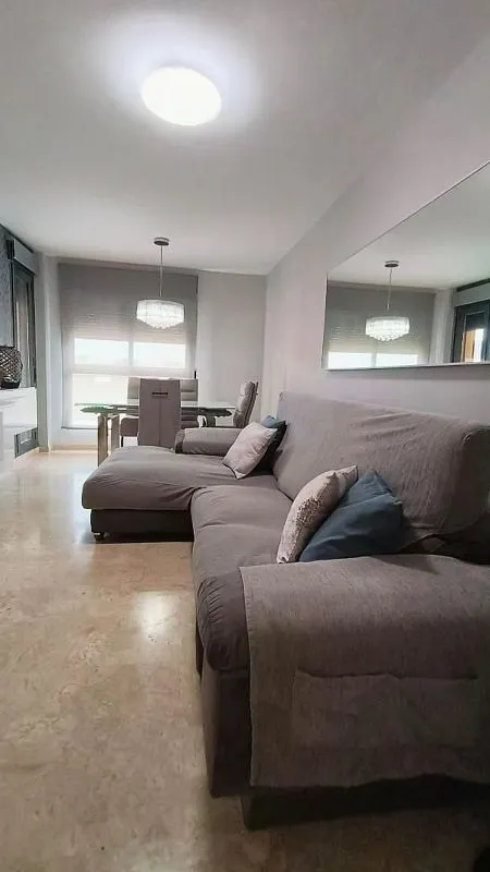 Séjour - Apartment with Balcony and Garage in Carcaixent