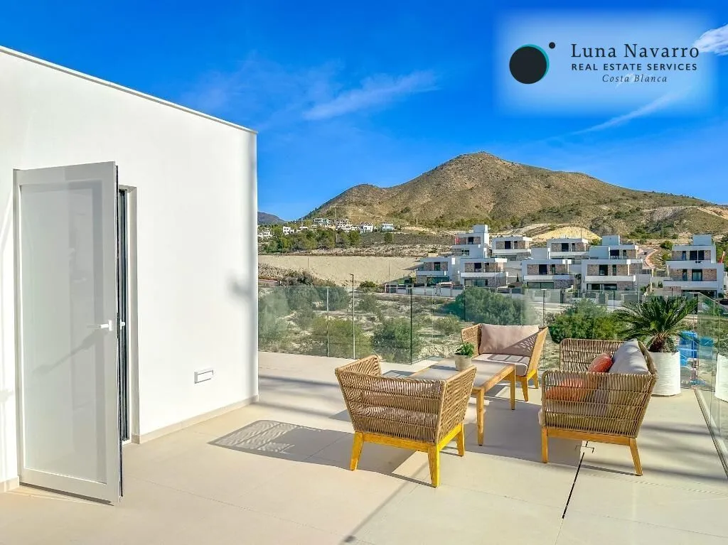 Terrace - Modern Villa with Sea View in Finestrat