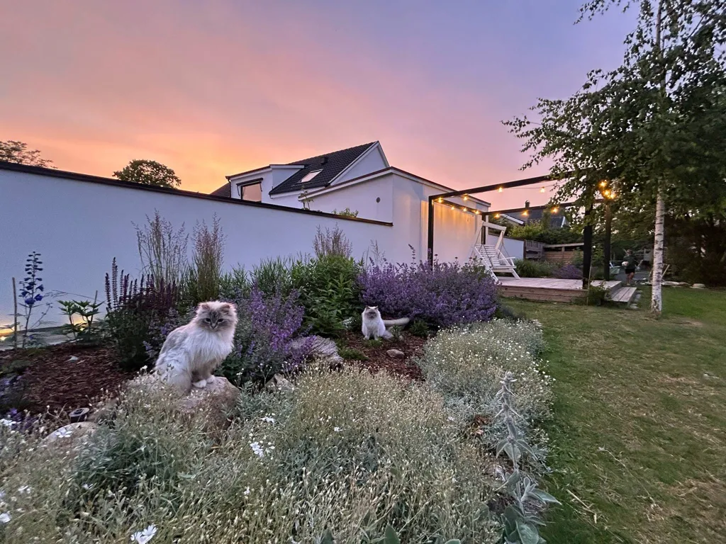Garden - Spacious Villa with Garden in Lund