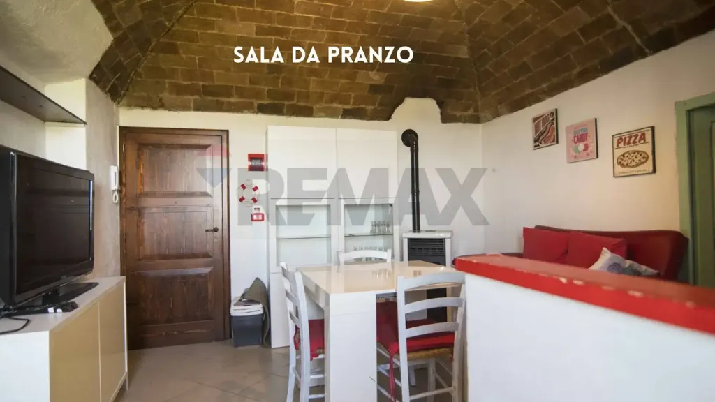 Salle à manger - Rustic Trilocale with Countryside View in Roccastrada