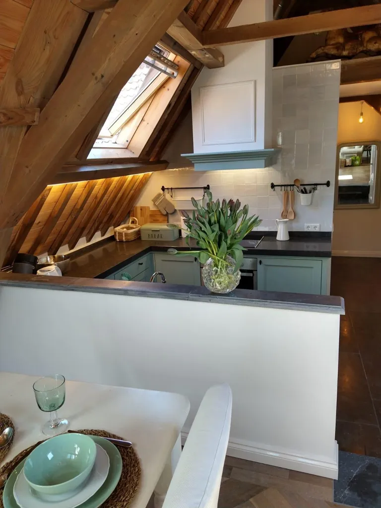 Köök - Loft in 18th-Century Monument in Middelburg